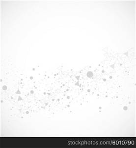 Abstract background vector. Abstract background with dots triangles and polygonal elements