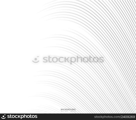 Abstract background, vector template for your ideas, monochromatic lines texture, waved lines texture
