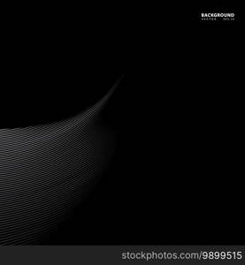 Abstract background, vector template for your ideas, monochromatic lines texture, waved lines texture