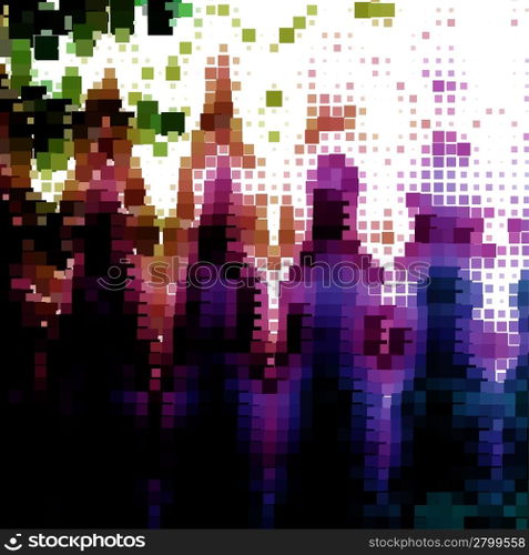 abstract background, vector without gradient, halftone effect