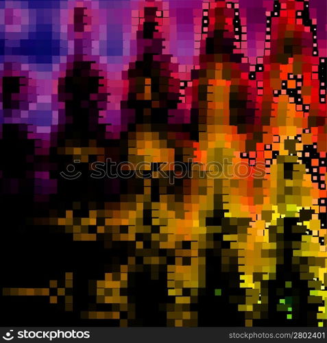 abstract background, vector without gradient, halftone effect