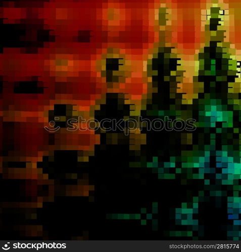 abstract background, vector without gradient, halftone effect