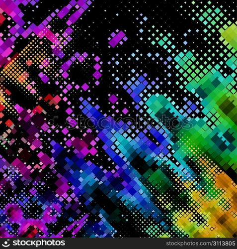abstract background, vector without gradient, halftone effect