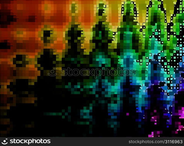 abstract background, vector without gradient, halftone effect