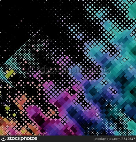 abstract background, vector without gradient, halftone effect