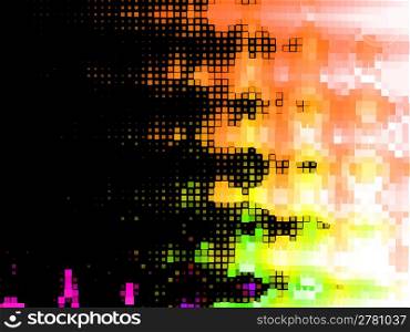 abstract background, vector without gradient, mosaic tiles