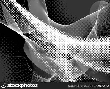 abstract background, vector without gradient with halftone effect