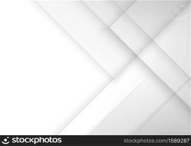 Abstract background white and gray geometric square with shadow. Vector illustration