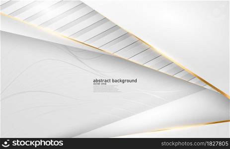 Abstract background white gold poster beauty with VIP luxury dynamic.
