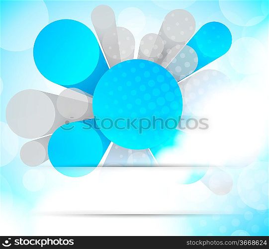 Abstract background with 3d element