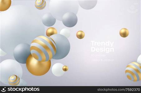 Abstract background with 3d geometric shapes. Modern cover design. Vector realistic illustration EPS10. Abstract background with 3d geometric shapes. Modern cover design. Vector realistic illustration