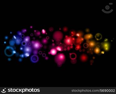 Abstract background with a blurred lights effect