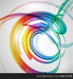 Abstract background with a decorative swirl design