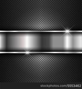 Abstract background with a metallic design