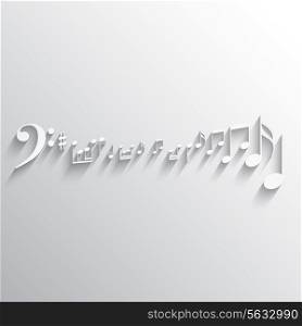 Abstract background with a music notes design
