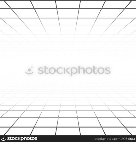 Abstract background with a perspective grid. Vector abstract background with a perspective grid