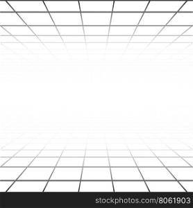 Abstract background with a perspective grid. Vector abstract background with a perspective grid