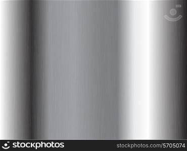 Abstract background with a silver brushed metal effect