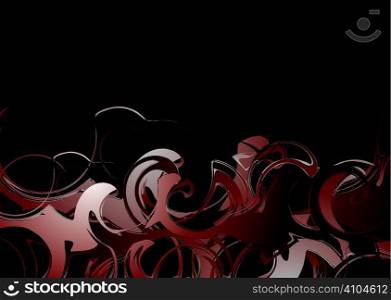 Abstract background with a smoke design in black and red