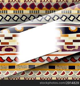 Abstract background with African patterns