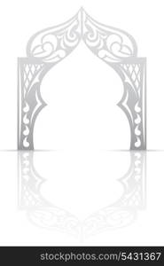 Abstract background with arch in the Asian style