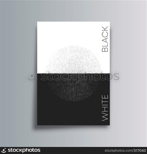 Abstract background with black and white grunge texture - minimal poster design. Vector illustration.. Abstract background with black and white grunge texture - minimal poster design