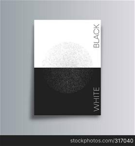 Abstract background with black and white grunge texture - minimal poster design. Vector illustration.. Abstract background with black and white grunge texture - minimal poster design