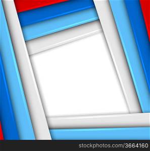 Abstract background with blue and red stripes