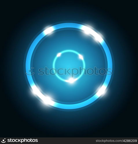 Abstract background with blue circle, stock vector