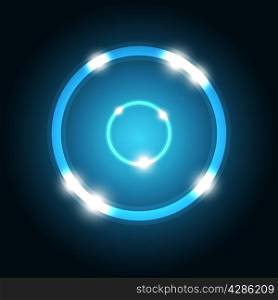Abstract background with blue circle, stock vector