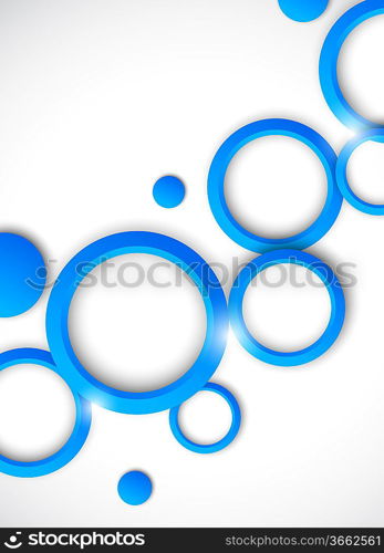 Abstract background with blue circles