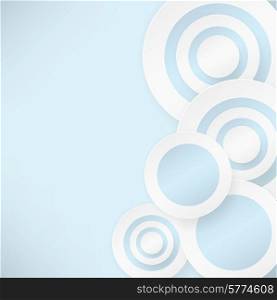 Abstract background with blue circles