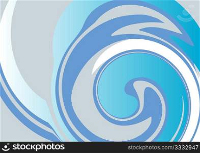 Abstract background with blue paint waves . Vector illustration.