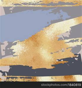 Abstract background with brush strokes and gold texture for digital design. Abstract background with brush strokes and gold texture