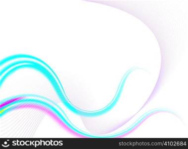 Abstract background with candy coloured twisted bands in blue and red