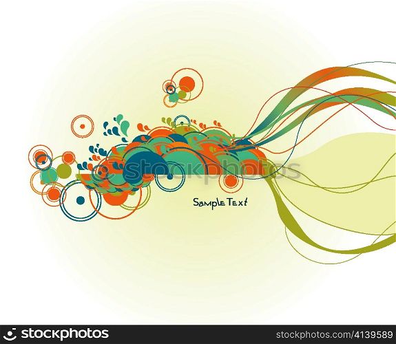 abstract background with circles vector illustration