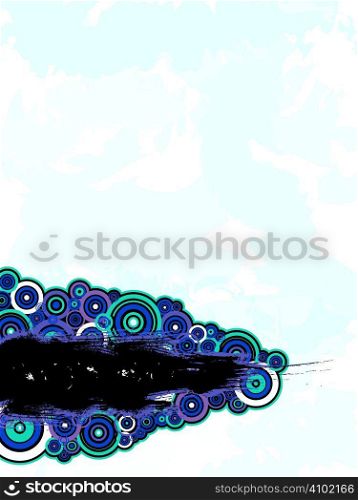 Abstract background with circles with space to place your own text