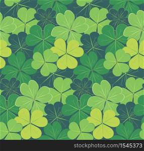 Abstract background with clover or shamrock leaves design for St. Patrick&rsquo;s day.
