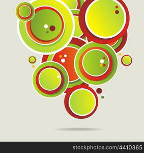 abstract background with color circles