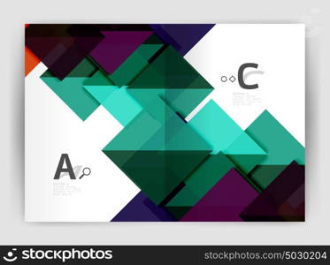 Abstract background with color triangles, annual report print backdrop. Abstract background with color triangles, annual report print backdrop. Vector design for workflow layout, diagram, number options or web design