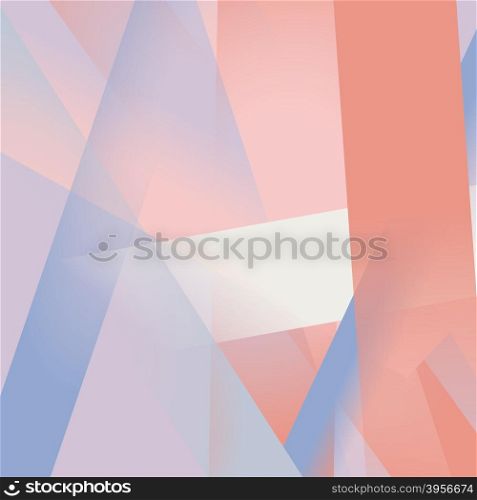 Abstract background with colorful blue and pink overlapping transparent layers