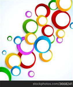 Abstract background with colorful circles. Abstract illustration