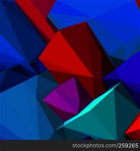 Abstract background with colorful cubes and triangular shades for magazines, booklets or mobile phone lock screen
