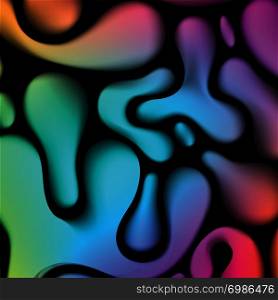 Abstract background with colorful fluid waves Vector illustration 3d geometric template with bright gradients for business design webpage 3D liquid flow