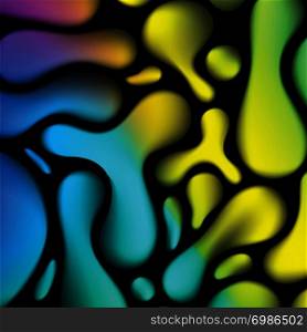 Abstract background with colorful fluid waves Vector illustration 3d geometric template with bright gradients for business design webpage 3D liquid flow