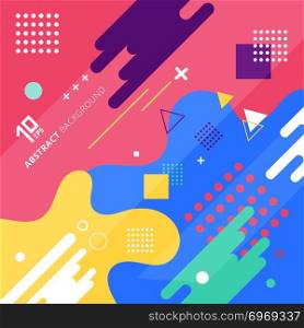 Abstract background with colorful geometric design. You can use for design print, brochure, poster, banner, website. Vector illustration