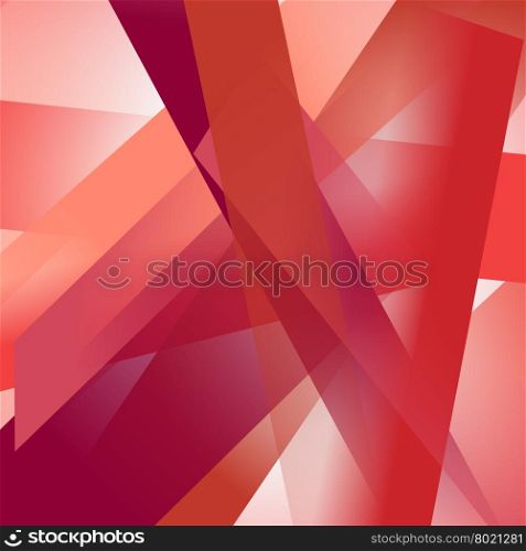 Abstract background with colorful red overlapping transparent layers