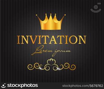 Abstract Background with Crown Vector Illustration. EPS10