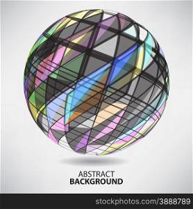 Abstract background with dots and lines on theme digital technology and internet