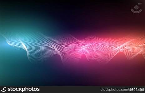 Abstract background with dots lines. Vector particles. Halftone wavy line shape. For business, science, technology design. Abstract background with dots lines. Vector particles. Halftone wavy line For business, science, technology design